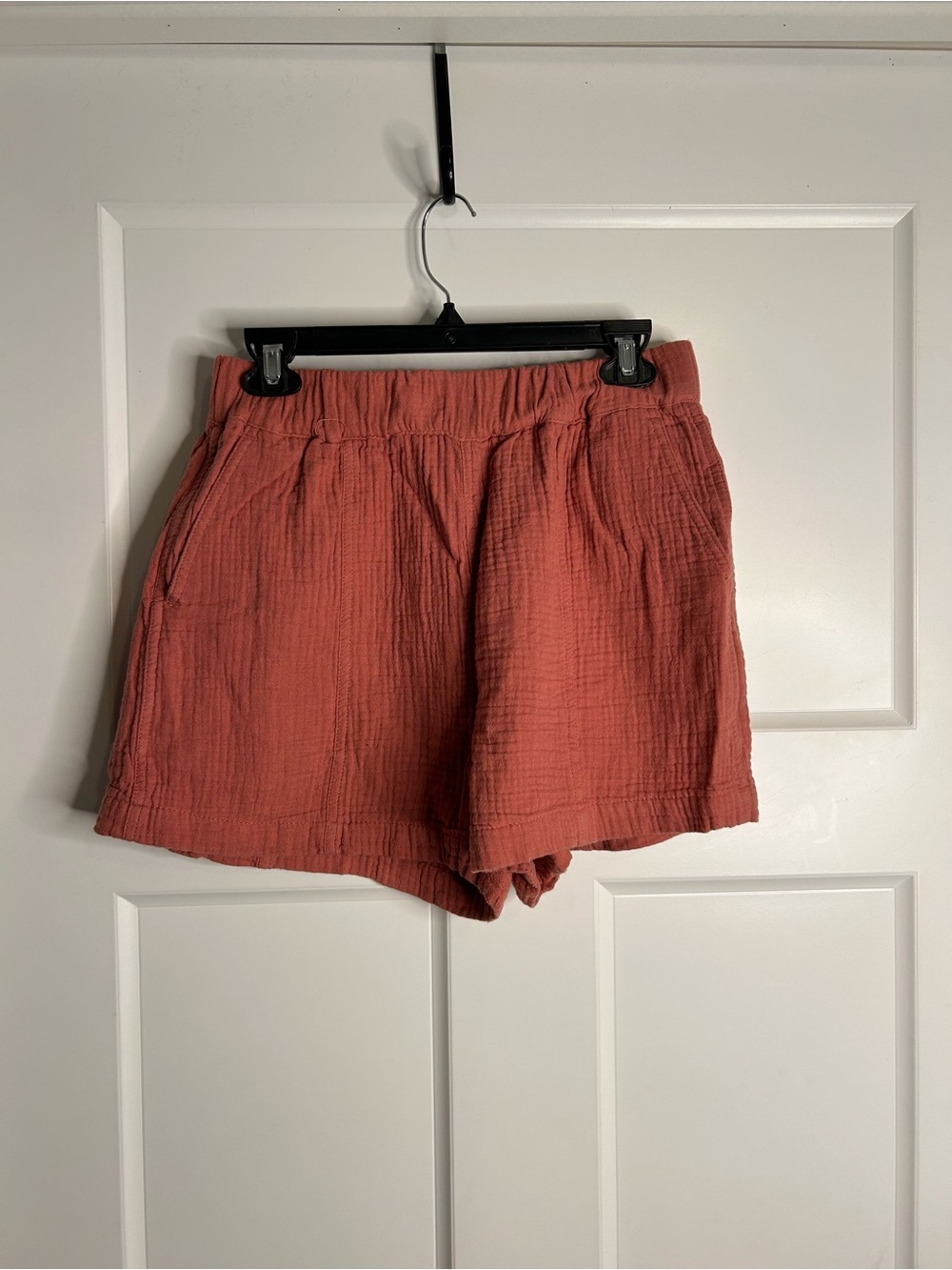 Madewell Women’s Small Gauzy Look Shorts Pink 3 Inch Inseam Cotton 3668